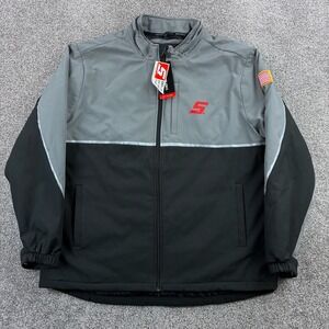 NWT Snap-On Tools Jacket Mens 2XL Gray Black Softshell Brands Auto Repair